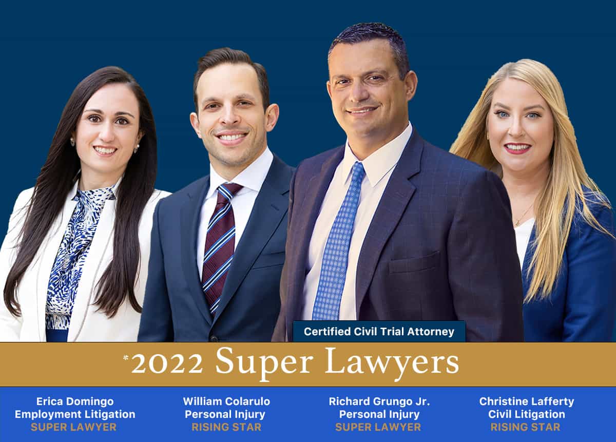 Four Nj Personal Injury Lawyers At Grungo Law Nominated As 2022 Super 